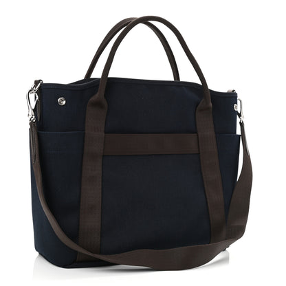 Hermes Toile Sac De Pansage Groom Bleu Navy Feu 4 of 13