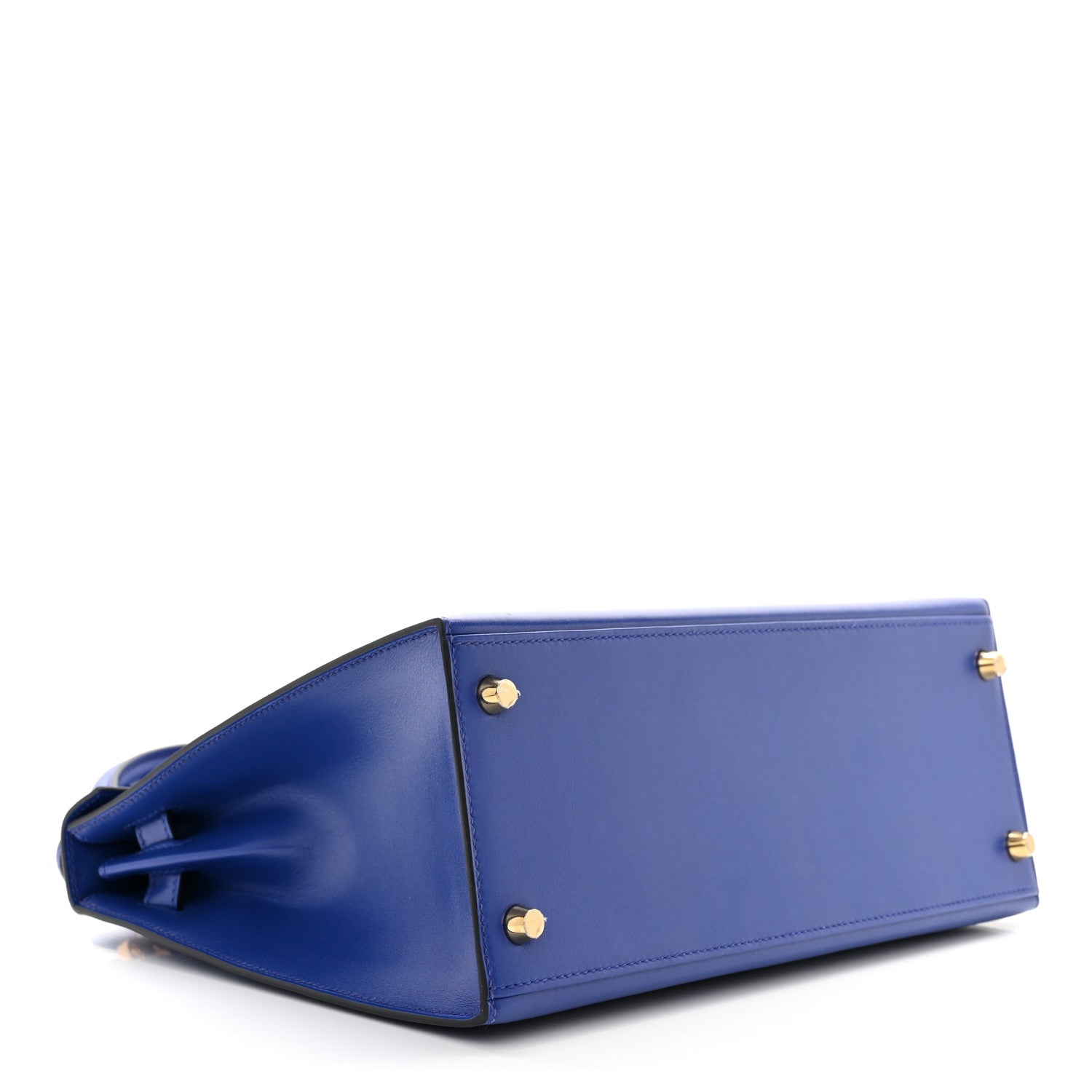 Hermes Tadelakt Kelly Sellier 28 Bleu Electrique 4 of 11
