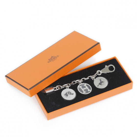 Palladium Breloque Bag Charm Silver