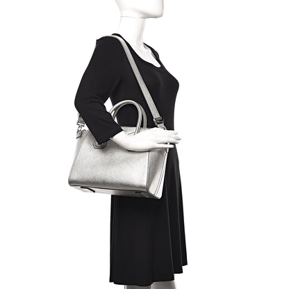 Givenchy Metallic Sugar Goatskin Small Antigona Silver 2 of 15