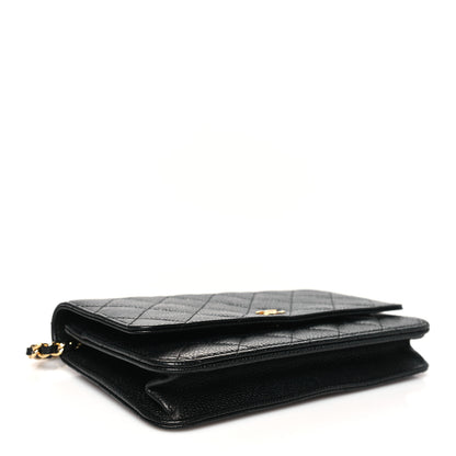 Chanel Caviar Quilted Wallet on Chain WOC Black 4 of 12