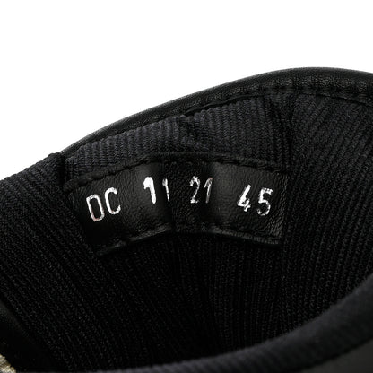 Christian Dior Smooth Calfskin Jacquard Oblique Mens B27 High Top Sneakers 45 Coffee Cream Black 6 of 9