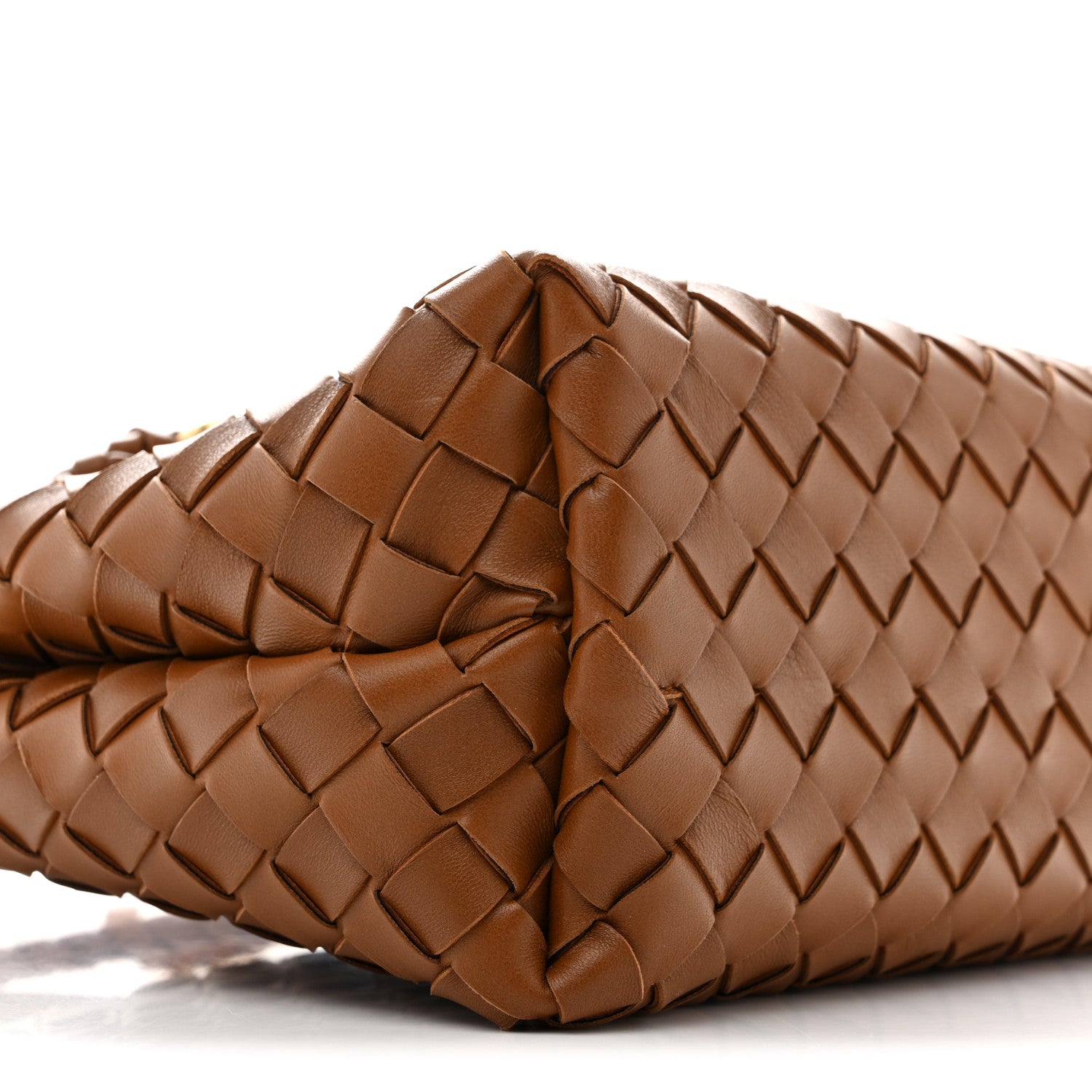 Bottega Veneta Nappa Intrecciato Small Andiamo Shoulder Bag Amber