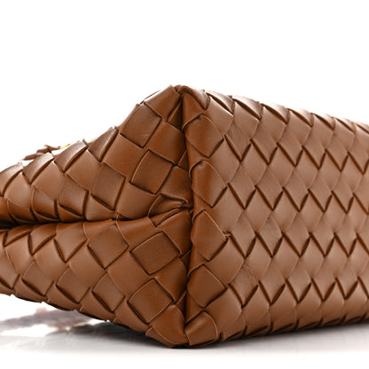 Bottega Veneta Nappa Intrecciato Small Andiamo Shoulder Bag Amber 9 of 11