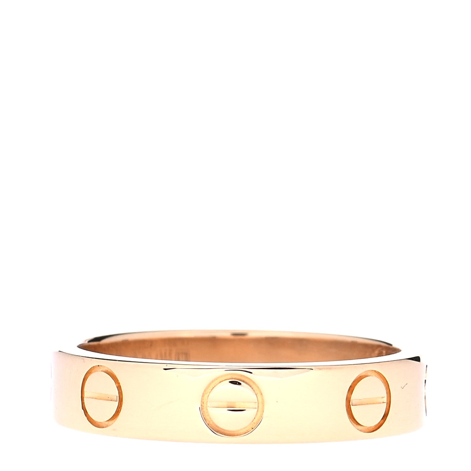 Cartier 18K Yellow Gold 3.5mm LOVE Wedding Band Ring 47 4 1 of 5