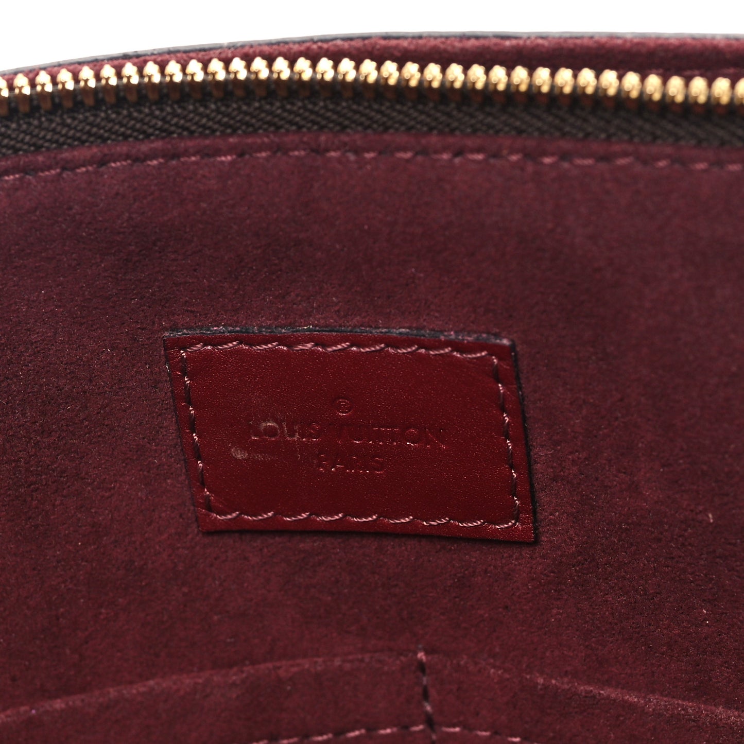 Monogram Flower Zipped Tote MM Bordeaux