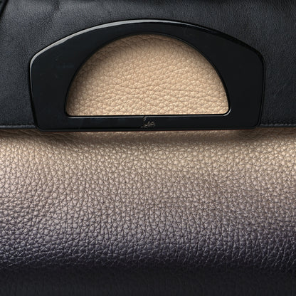 Christian Louboutin Grained Calfskin Ombre Passage Messenger Black Colombe 7 of 10