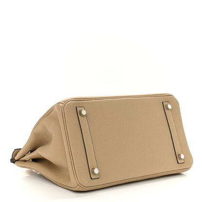 Hermes Taurillon Clemence Birkin 30 Trench 3 of 9