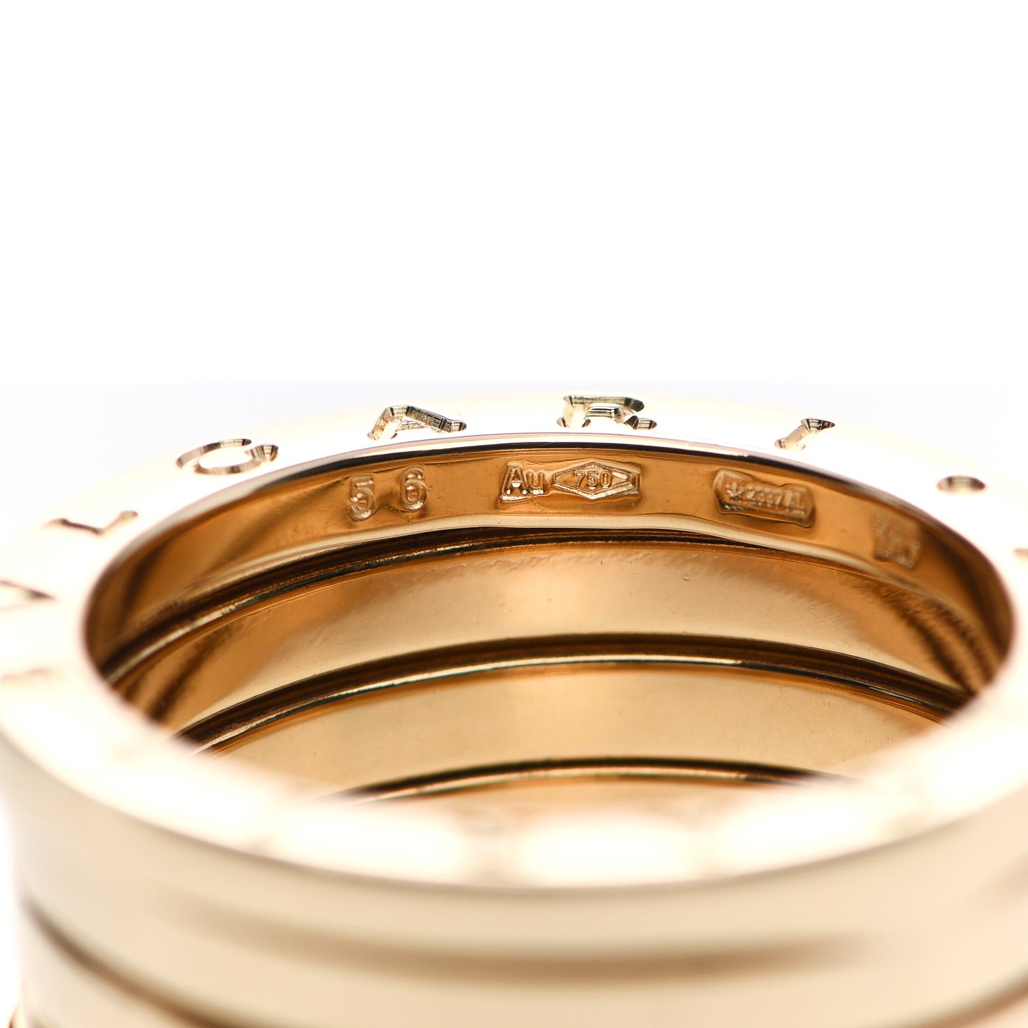 18K Yellow Gold B.Zero1 Four-Band Ring 56 7.5