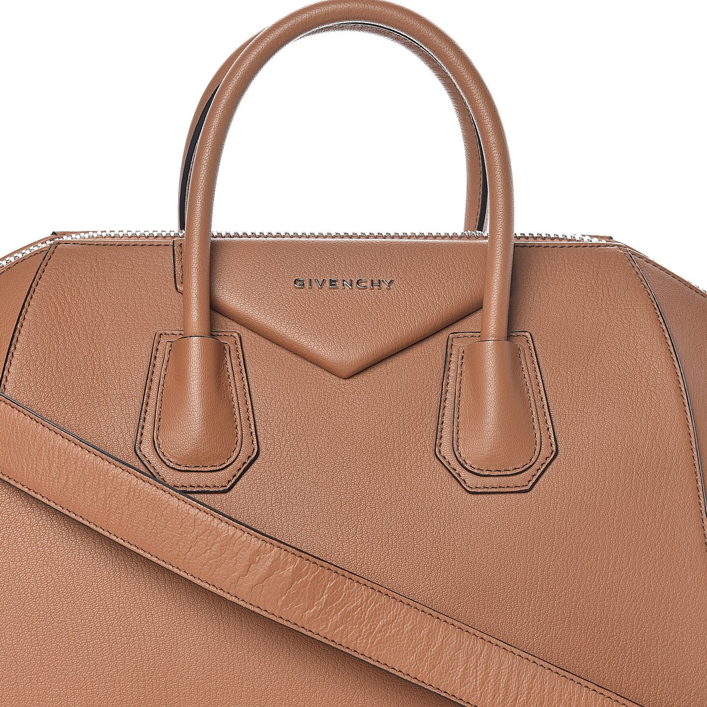 Sugar Goatskin Medium Antigona Caramel