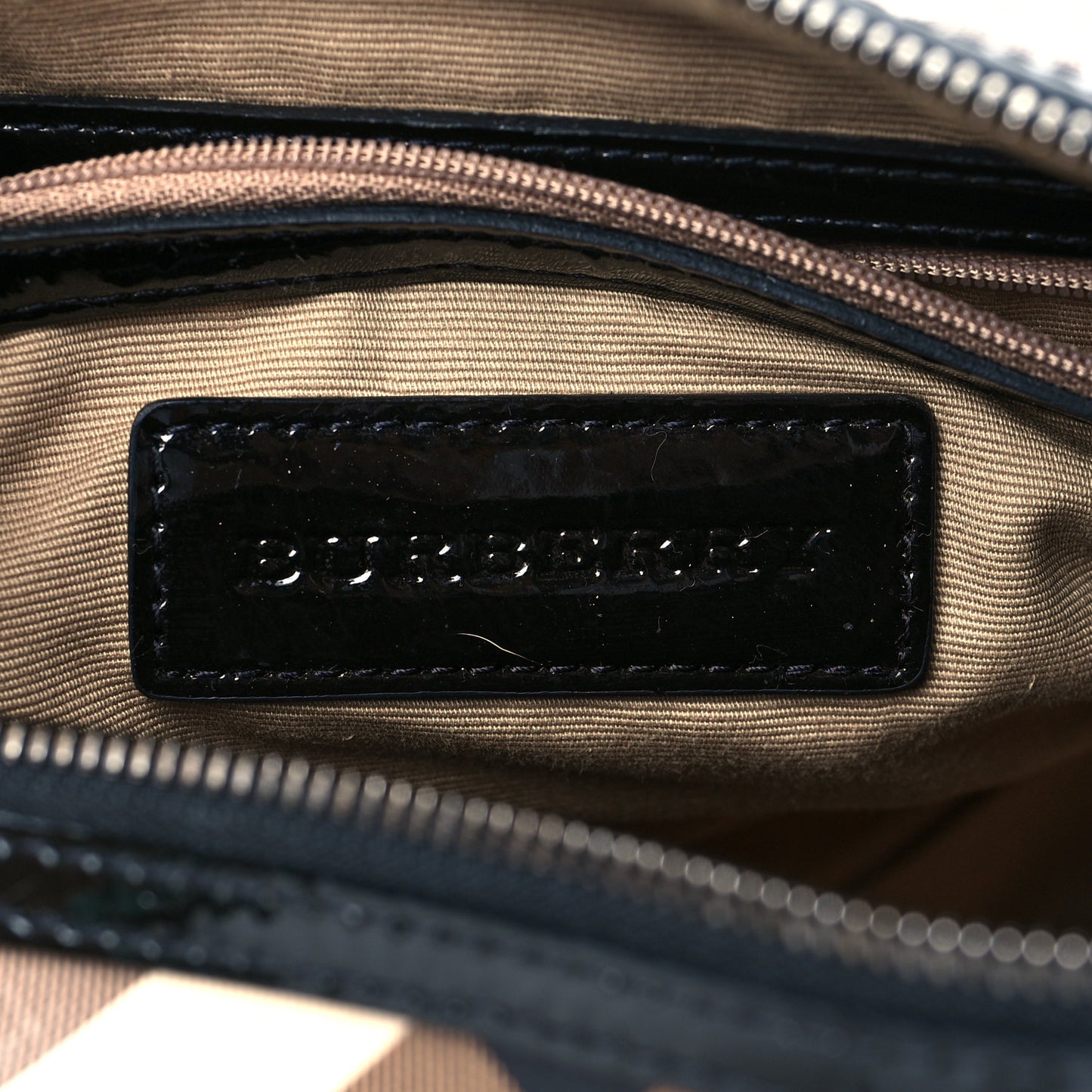 Supernova Check Patent Small Chester Bowling Bag Black