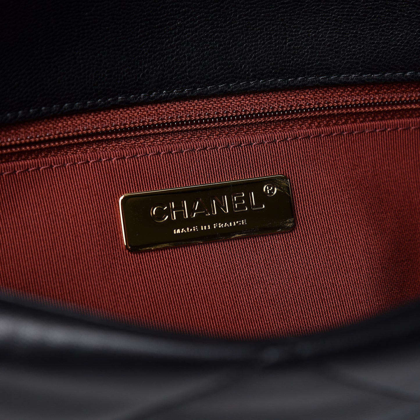 Lambskin Quilted Large 19 Flap Black