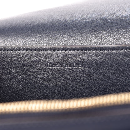 Celine Shiny Smooth Calfskin Medium Frame Shoulder Bag Black Navy 6 of 10