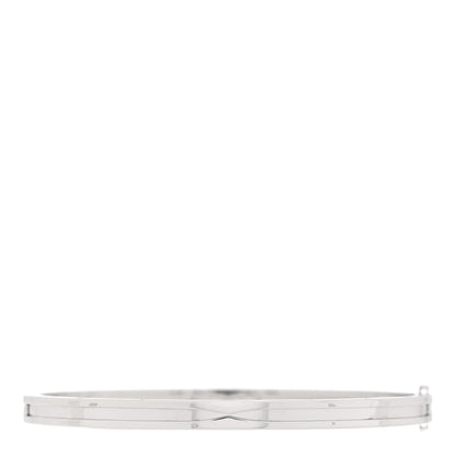 Bulgari 18K White Gold Narrow B.Zero1 Bangle Bracelet ML 1 of 4