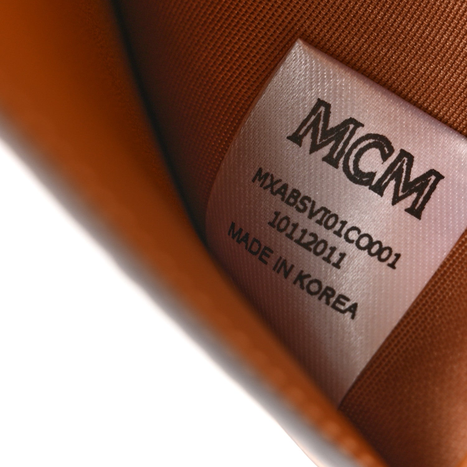 MCM Visetos Mini Bi-Fold Card Wallet Cognac 8 of 8