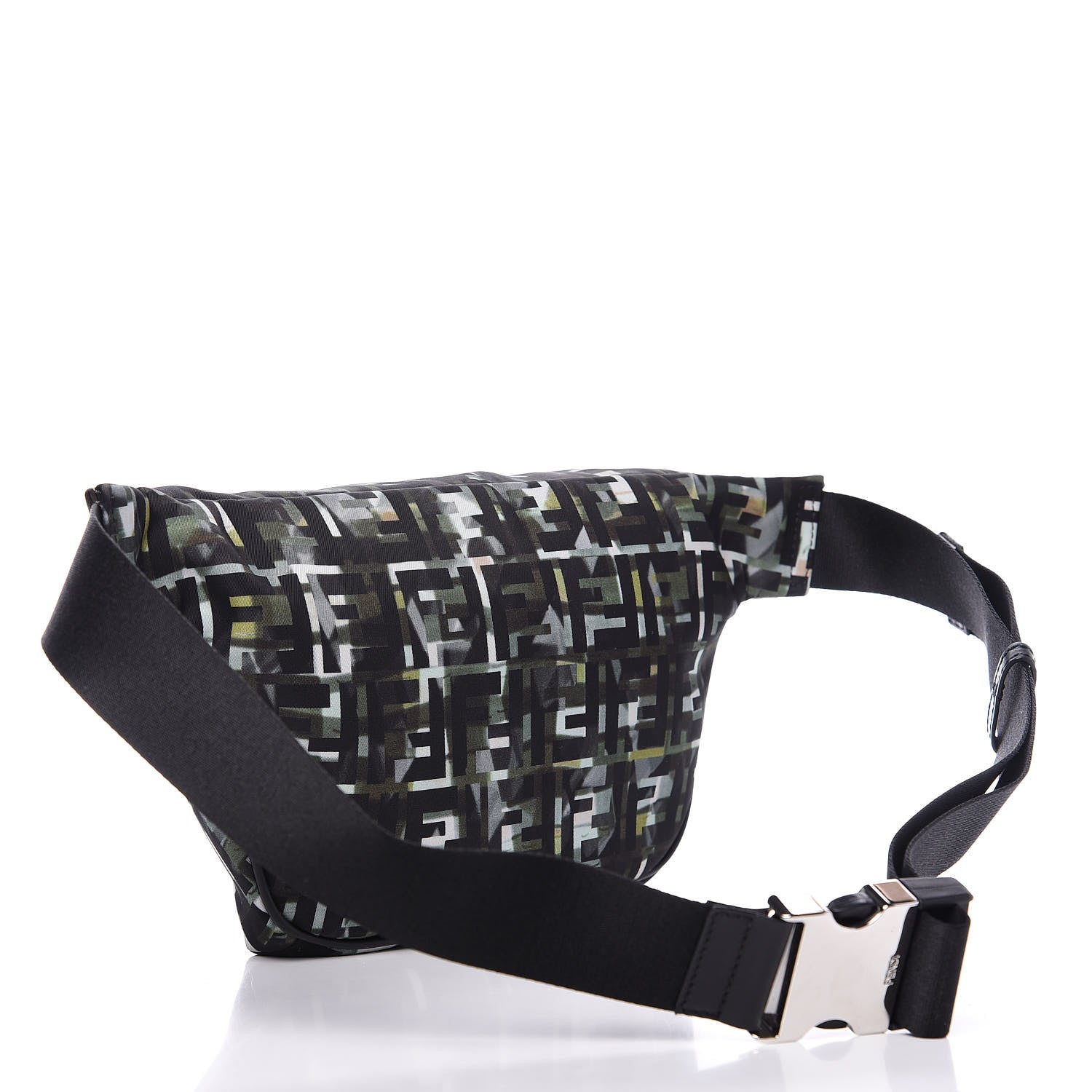 Fendi Nylon CamouFF Belt Bag Black Multicolor 3 of 11