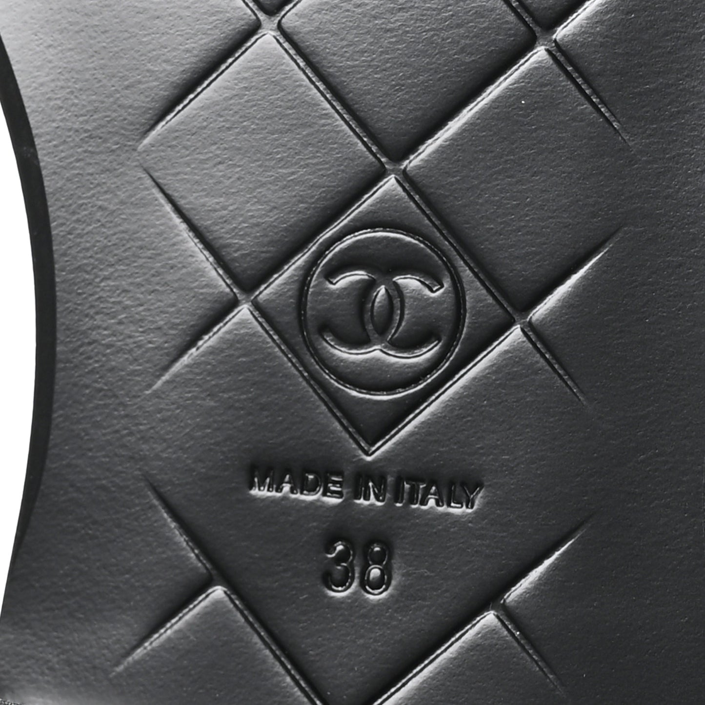 Lambskin Quilted CC Turnlock Loafers 38 Black