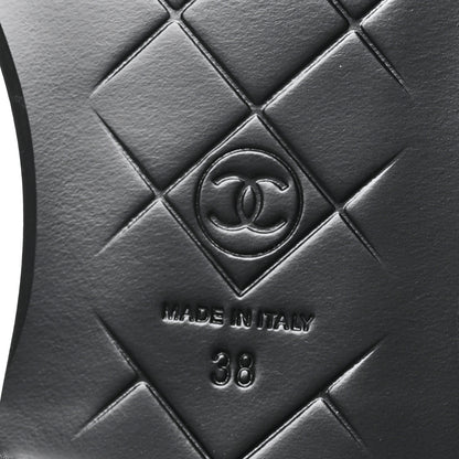 Chanel Lambskin Quilted CC Turnlock Loafers 38 Black 7 of 9