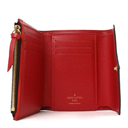 Louis Vuitton Damier Ebene Victorine Wallet Red 5 of 7