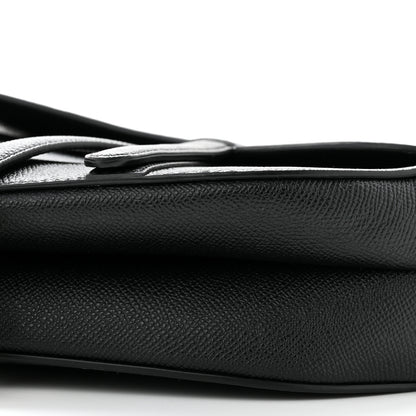 Christian Dior Grained Calfskin Saddle Bag Black 10 of 10