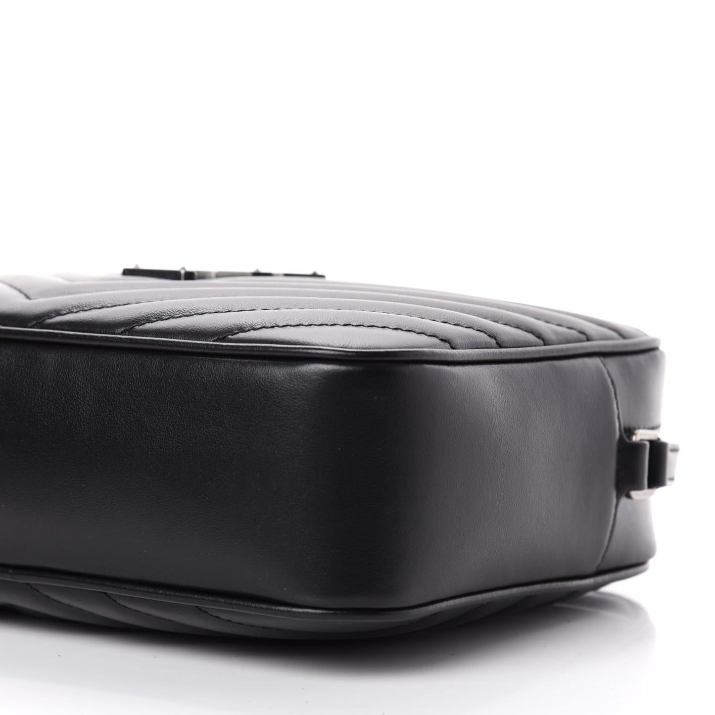 Calfskin Matelasse Monogram Lou Camera Bag Black