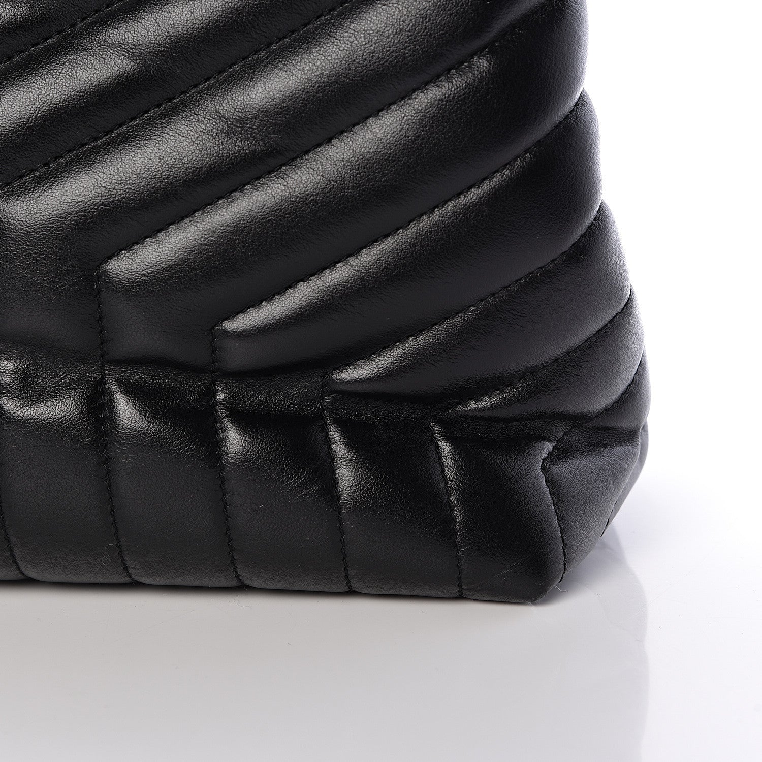 Saint Laurent Calfskin Y Quilted Monogram Large Loulou Chain Satchel Black 13 of 15