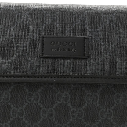 Gucci GG Supreme Monogram Web Slim Belt Bag Black Grey 8 of 10