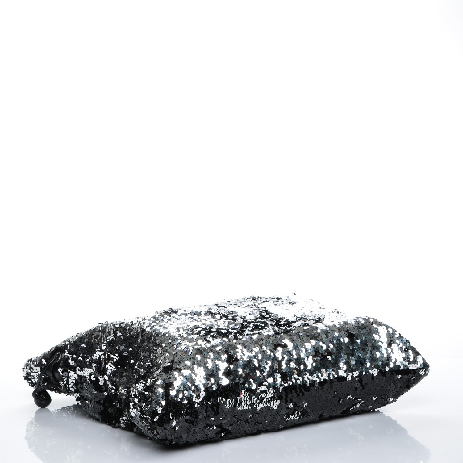 Chanel Sequin Summer Night Drawstring Tote Black 4 of 7
