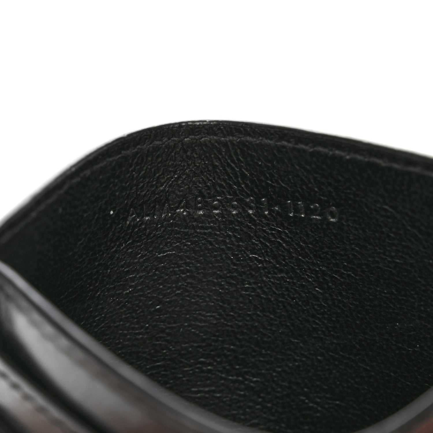 Saint Laurent Calfskin Monogram Credit Card Case Black 7 of 12