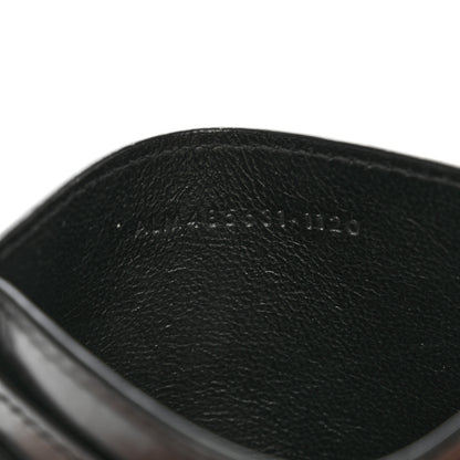 Saint Laurent Calfskin Monogram Credit Card Case Black 7 of 12
