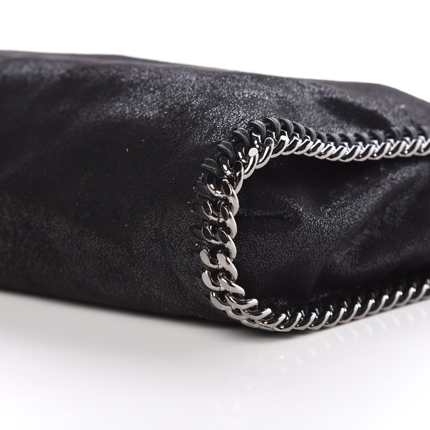 Stella McCartney Shaggy Deer Falabella Fold Over Tote Black 10 of 10
