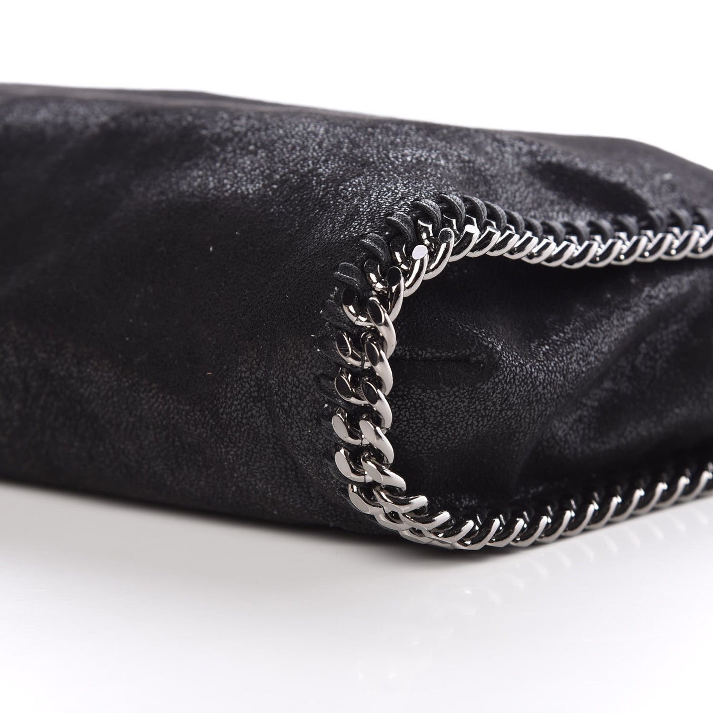 Shaggy Deer Falabella Fold Over Tote Black