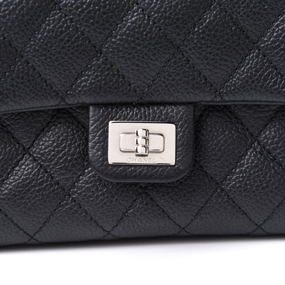 Chanel Grained Calfskin Quilted 2.55 Reissue Flap Belt Bag Clutch Black 8 of 11