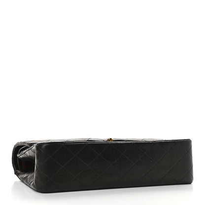 Chanel Lambskin Quilted Medium Double Flap Black 4 of 9