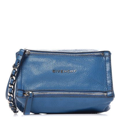 Givenchy Sugar Goatskin Pandora Wristlet Mineral Blue 1 of 12