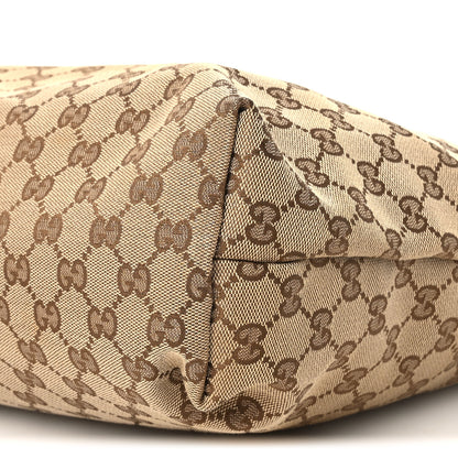 Gucci Monogram Web Medium Flat Messenger Bag Brown 10 of 10