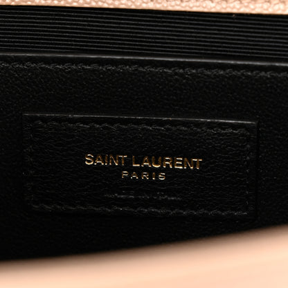 Saint Laurent Grain De Poudre Medium Monogram Kate Satchel Dark Beige 5 of 10