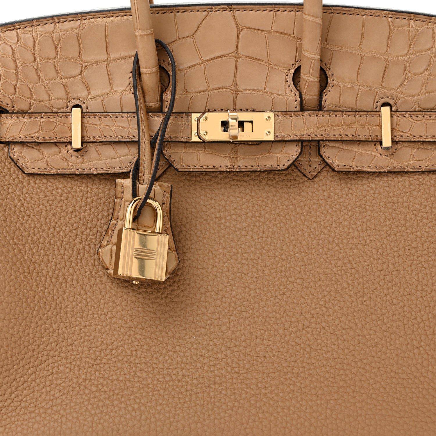 Hermes Togo Matte Alligator Birkin Touch 25 Chai 12 of 25