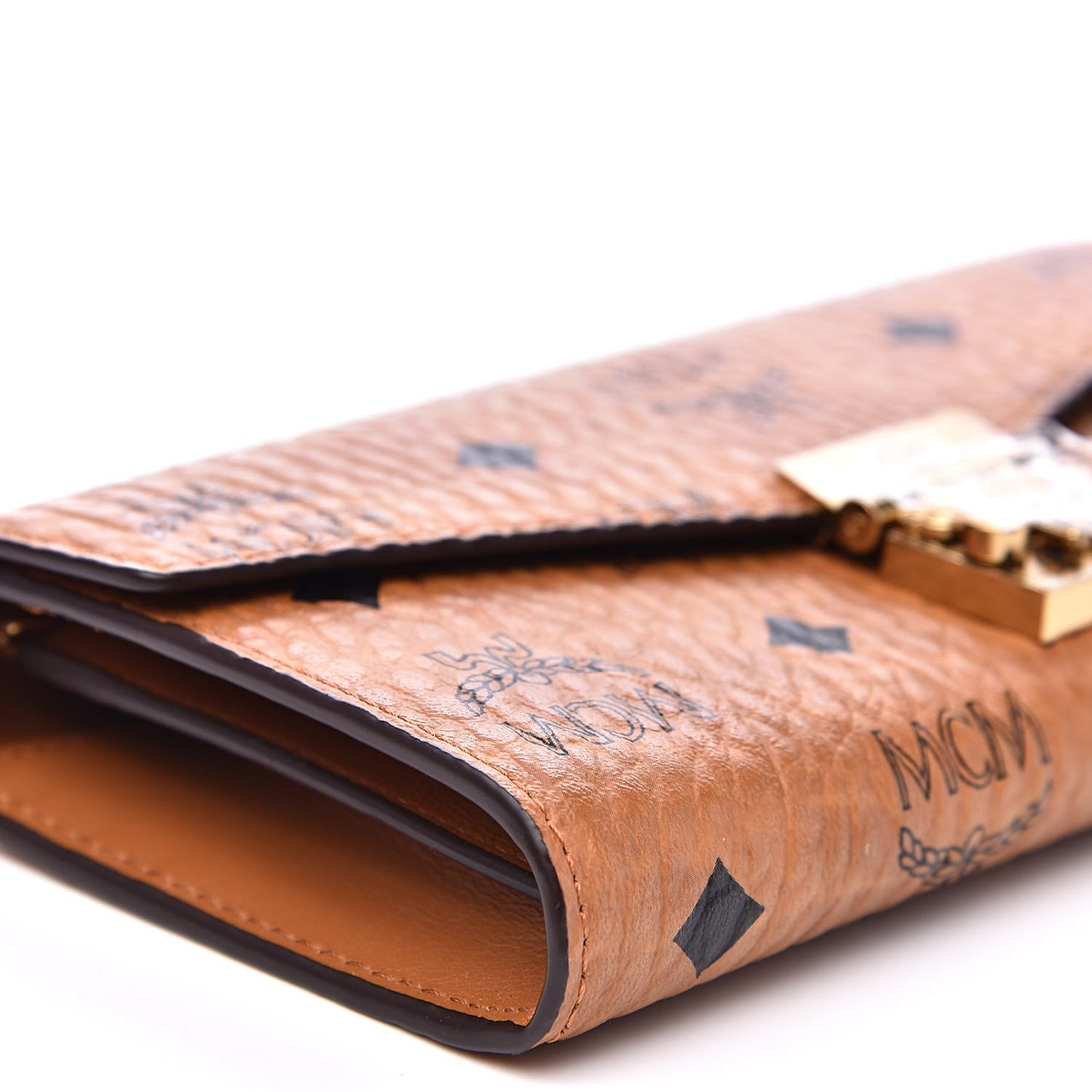 Visetos Large Patricia Wallet On Chain Cognac