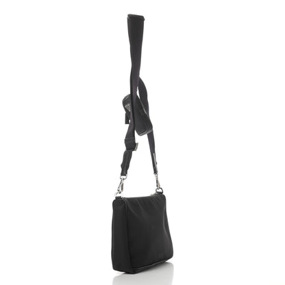 Prada Re-Nylon Saffiano Pocket Zippered Shoulder Bag Black 2 of 5