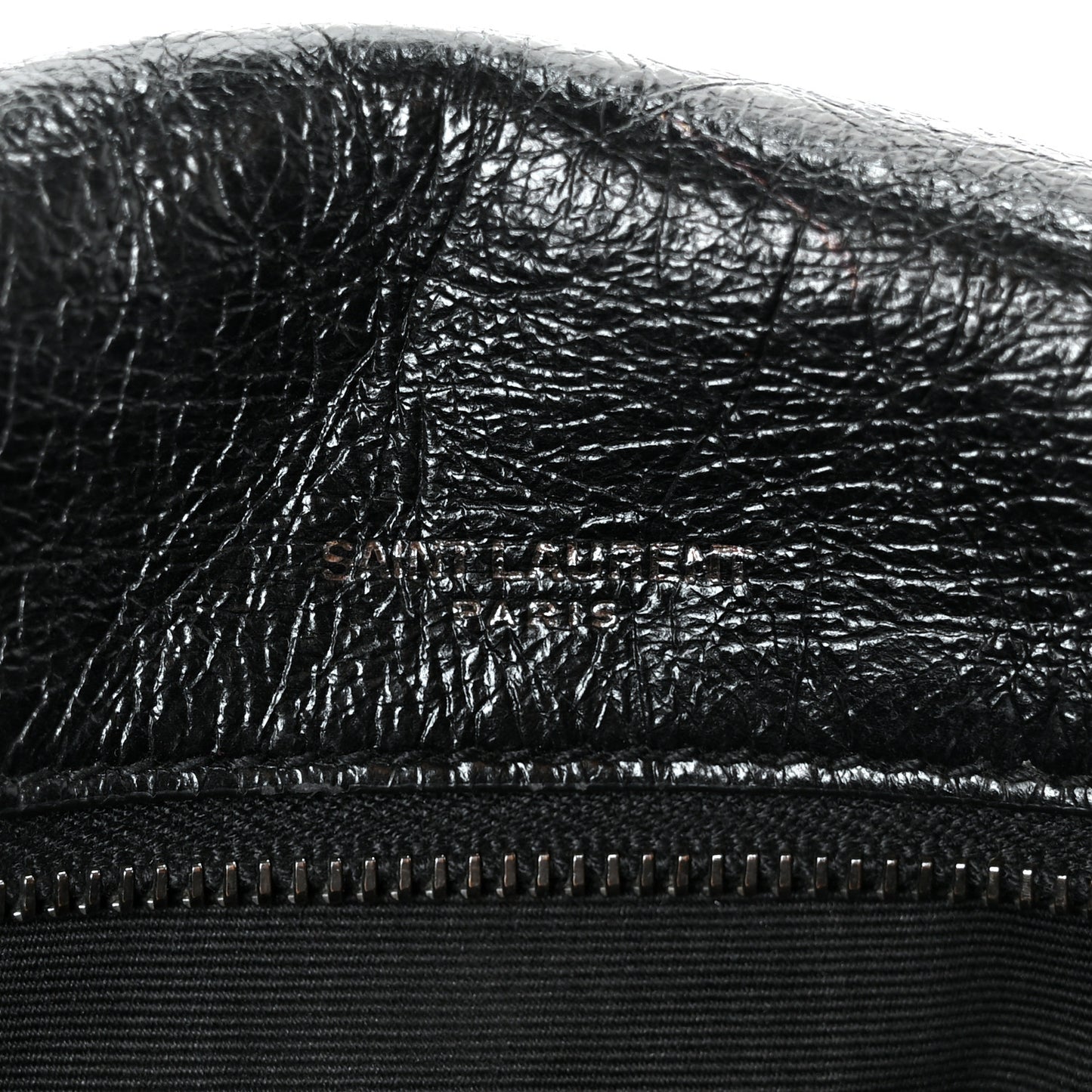 Crinkled Calfskin Matelasse Monogram Medium Niki Chain Satchel Black