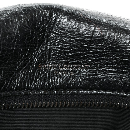 Saint Laurent Crinkled Calfskin Matelasse Monogram Medium Niki Chain Satchel Black 7 of 10