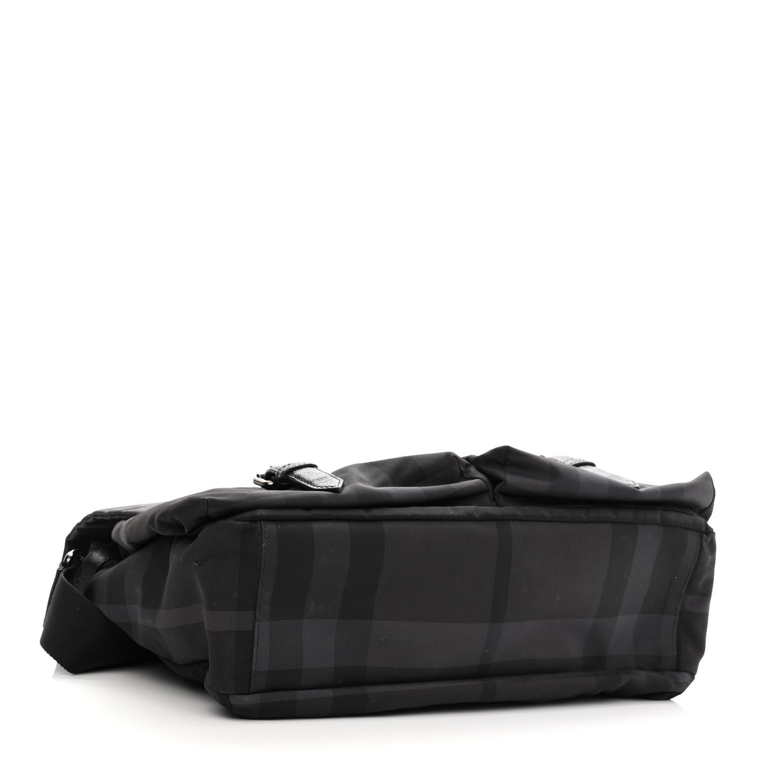 Burberry Nylon Jacquard Beat Check Sundorine Messenger Bag Black 3 of 10