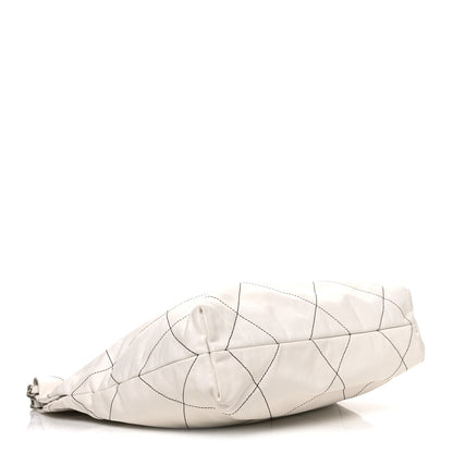 Chanel Shiny Calfskin Quilted Small Chanel 22 White Black 5 of 11