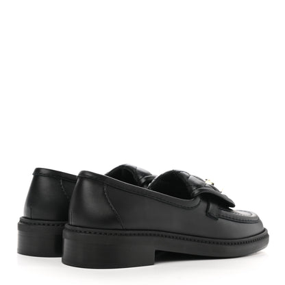 Chanel Lambskin Quilted CC Turnlock Loafers 35.5 Black 4 of 10