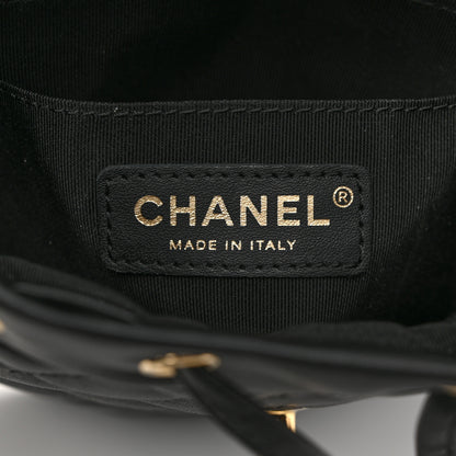Chanel Calfskin Quilted Mini Urban Spirit Backpack Black 6 of 10