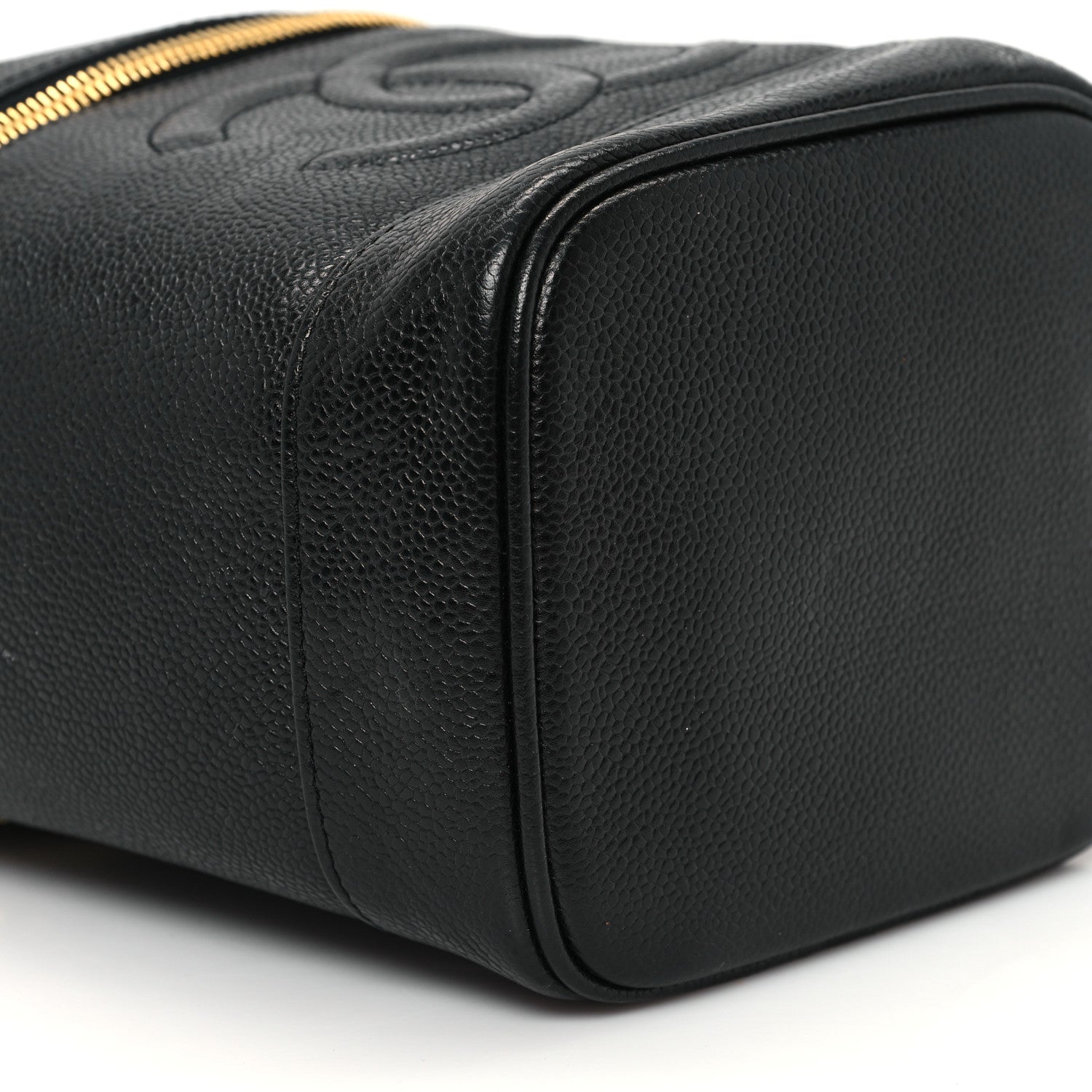 Chanel Caviar Vanity Cosmetic Case Black 10 of 12