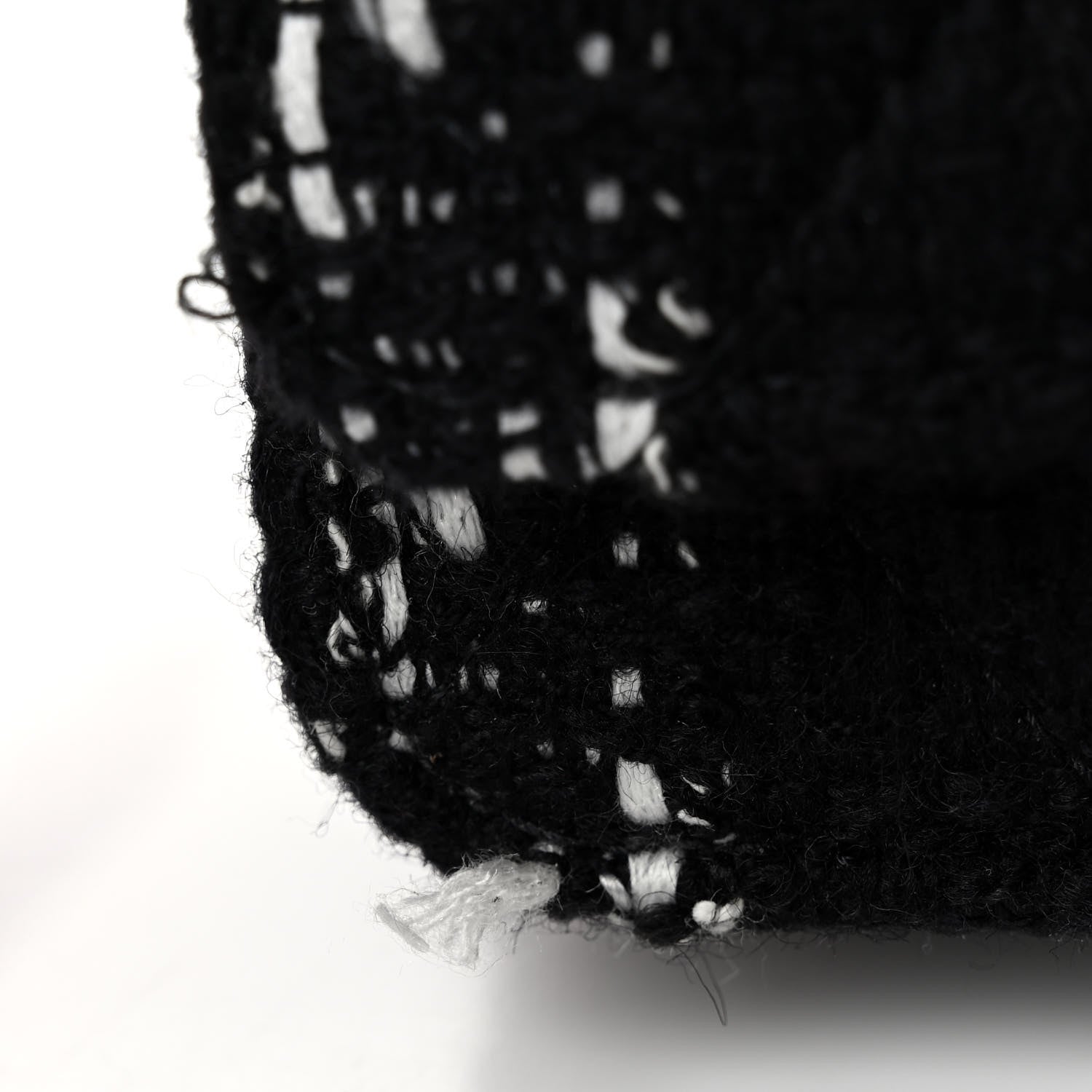 Chanel Tweed Quilted Chanel 19 Wallet On Chain WOC Black White 12 of 12