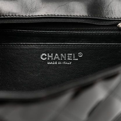 Chanel Patent Quilted Jumbo Single Flap Black 6 of 12