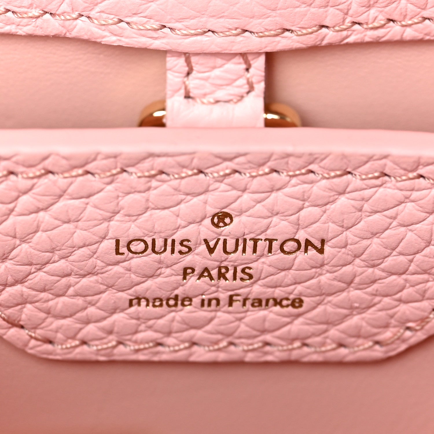 Louis Vuitton Taurillon Monogram Flower Capucines BB Pink Creme 6 of 8